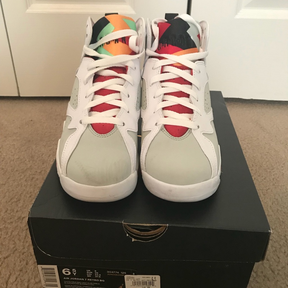 USED TWICE JORDAN 7 HARE SIZE 6.5Y